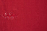 DEADSTOCK Japanese Fabric Shokunin Collection Orihimedaki Washed Linen - red - 50cm